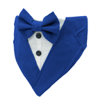 Wedding Tuxedo with Shirt and Bow Tie Dog Bandana